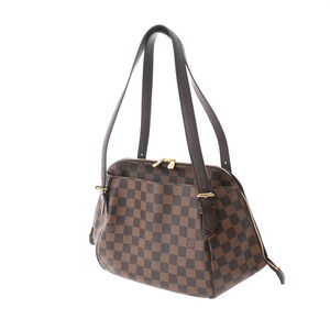 Louis Vuitton Brown Belem Damier Handbag Canvas